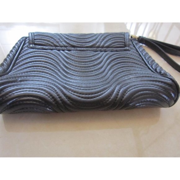 Vintage Versace Perfums Black Clutch Bag RARE - Picture 3 of 8